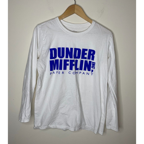 The Office Other - The Office Dunder Mifflin Paper Company Inc Mens Medium White Long Sleeve